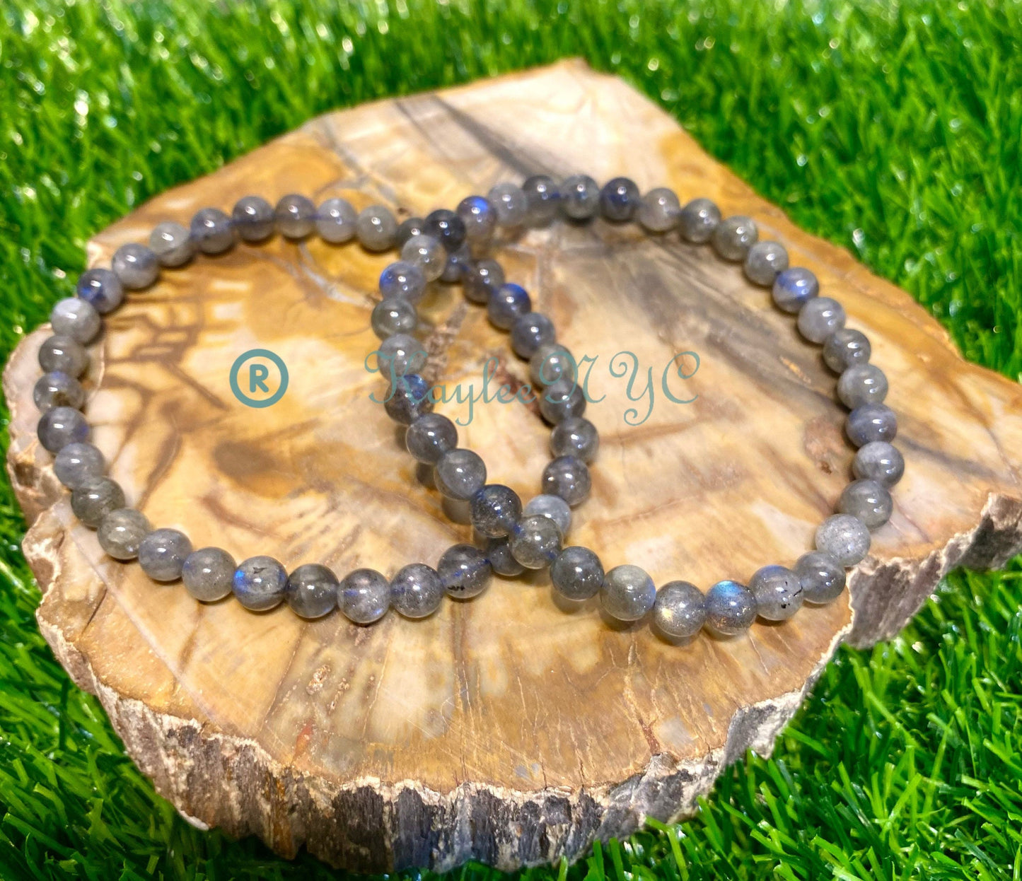 Wholesale 6 Pcs Natural Labradorite Bracelet 6mm 7.5” Healing Energy Crystal