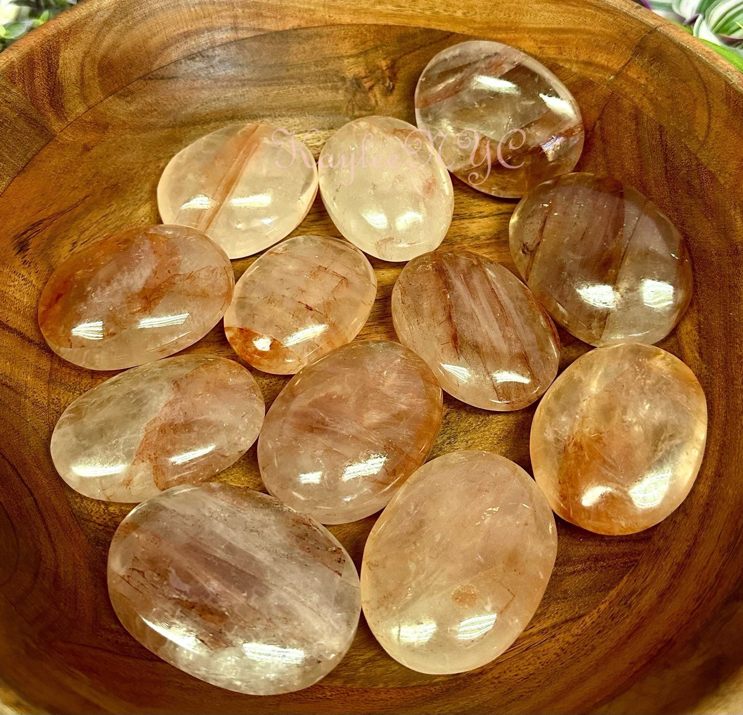 Wholesale Lot 2 lbs Natural Hematoid Palm Stone Crystal Healing Energy