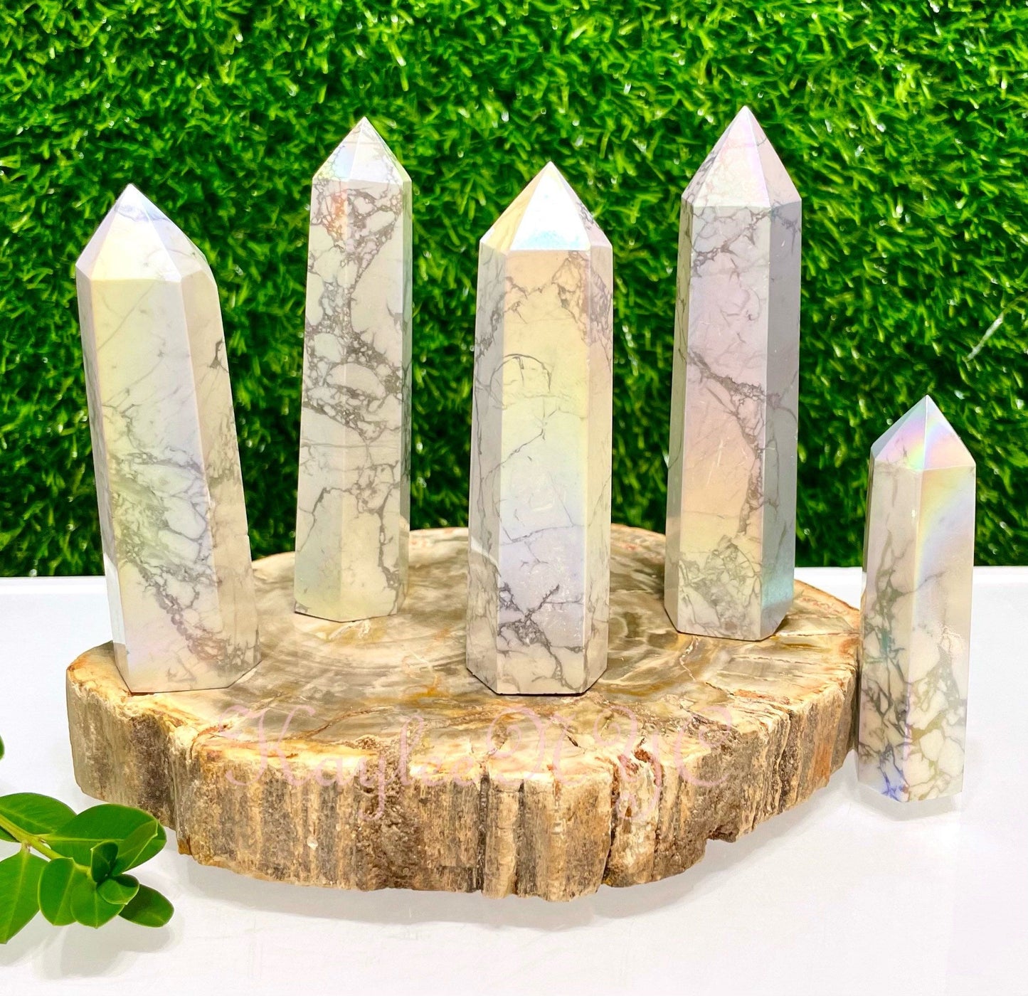 Wholesale Lot 1 Lb Angel Aura Howlite Obelisk Point Crystal Healing Energy