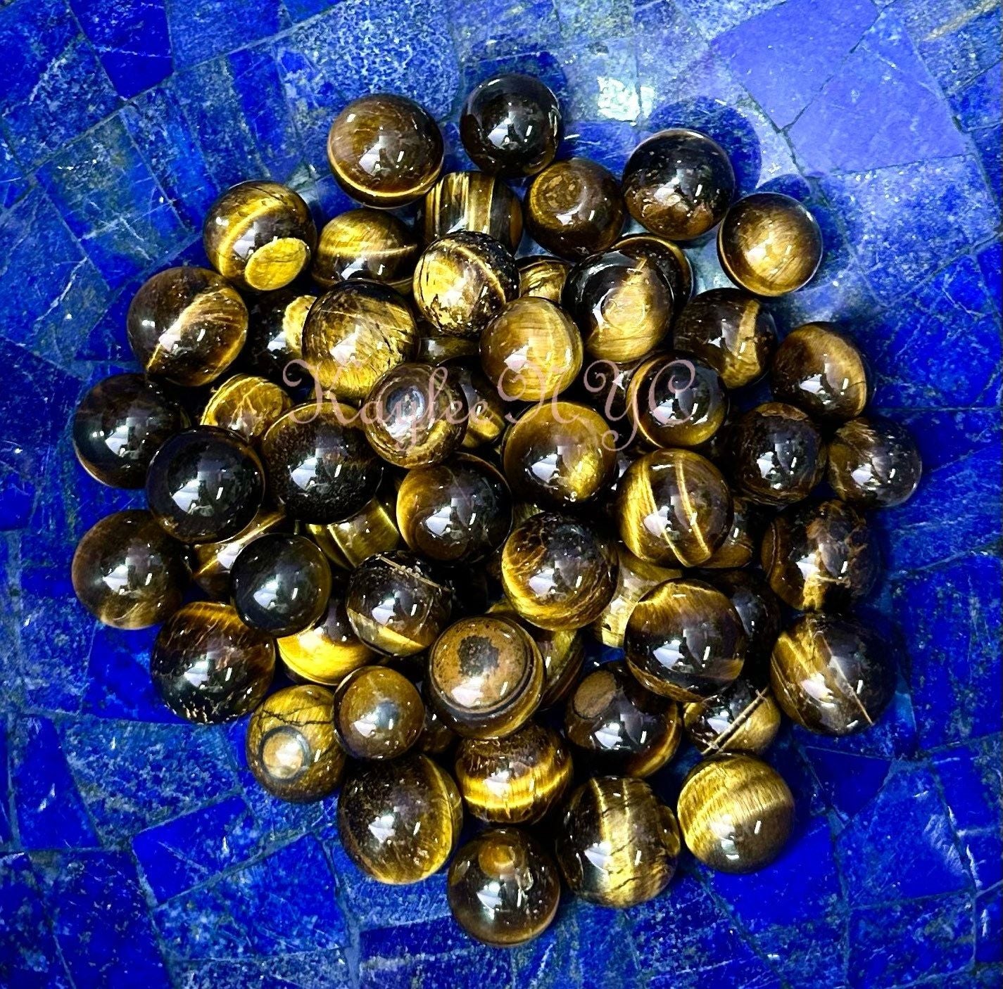 Wholesale Lot 1 Lb mini Natural Tiger Eye Spheres Crystal Ball Energy Healing