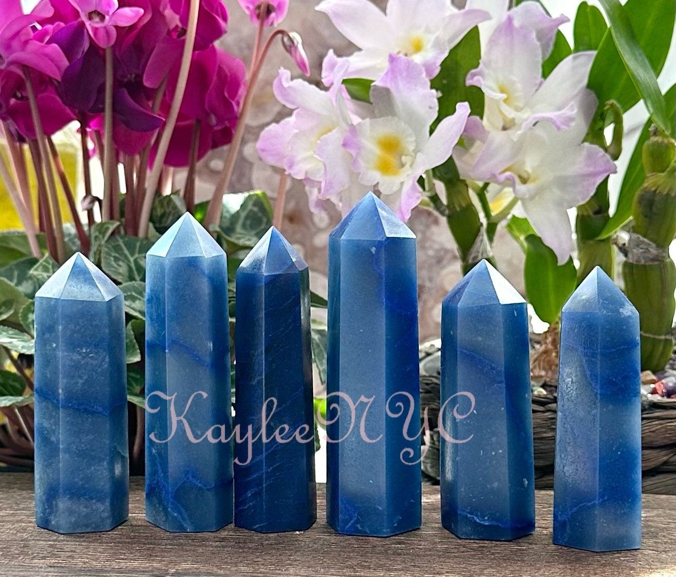 Wholesale Lot 1 Lb Natural Blue Aventurine Obelisk Tower Point Crystal Natural Energy