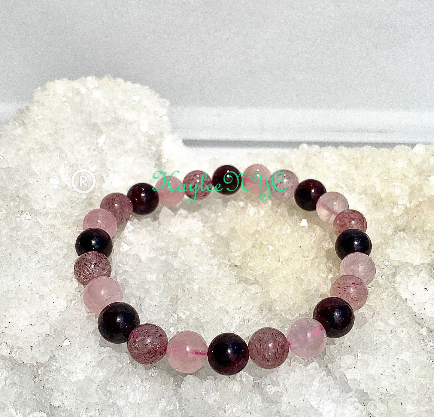 Wholesale 6 Pcs Natural Heart Chakra 8mm 7.5” Crystal Stretch Bracelet