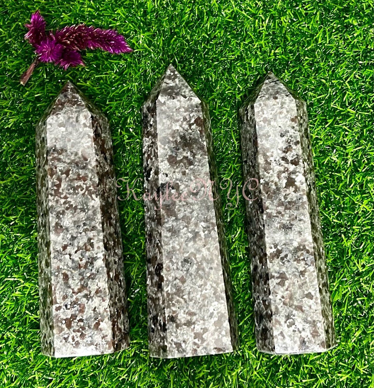 Wholesale Lot 3-4 pcs large Natural Emberlite Aka Yooperlite Obelisk Tower Point Crystal Healing