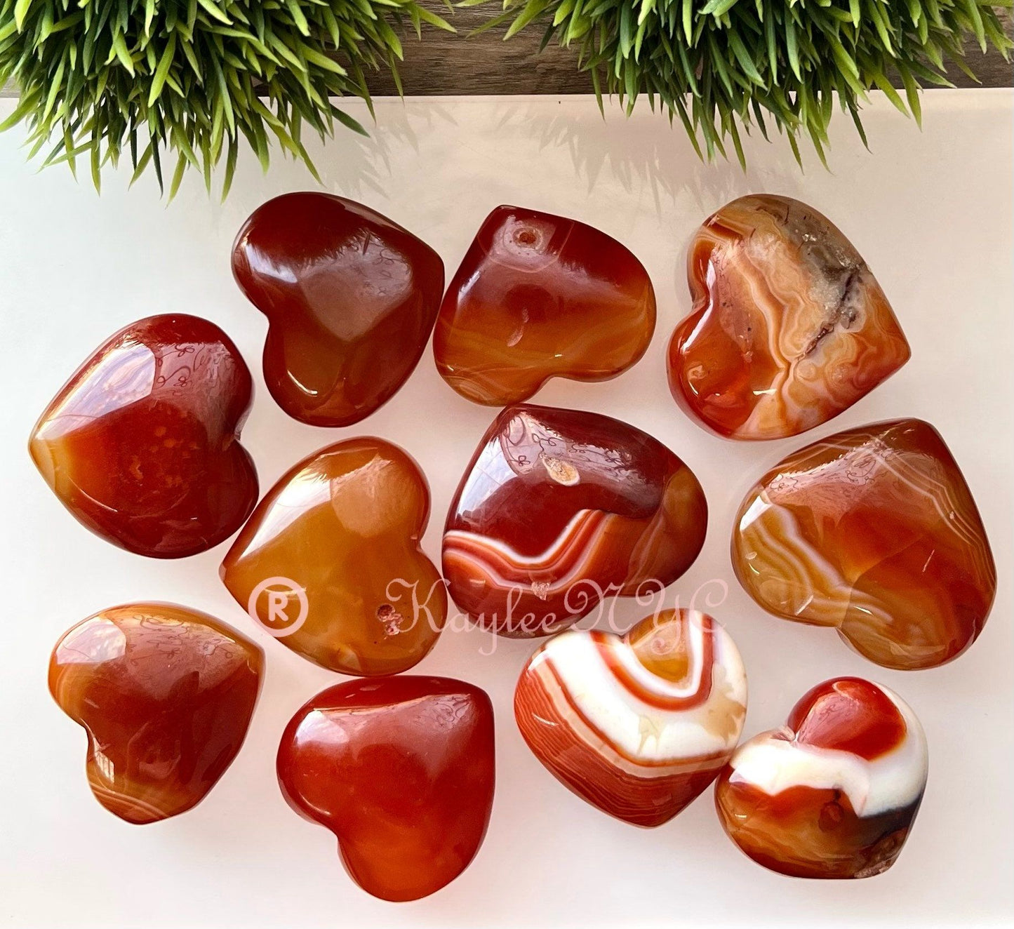 Wholesale Lot 2 lb Natural Carnelian Crystal Heart Healing Energy
