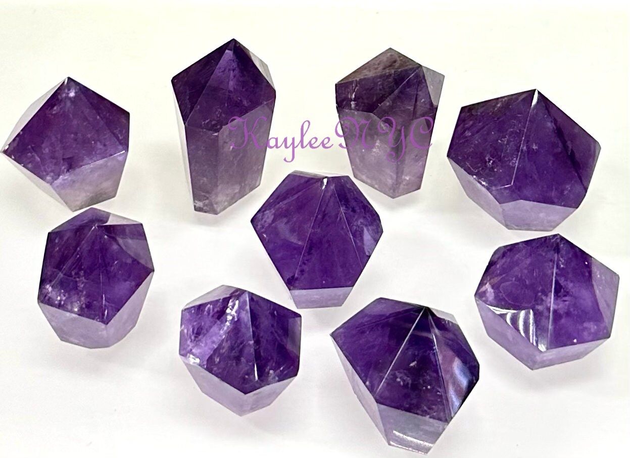 Wholesale Lot 1 lb Natural Amethyst Tower Obelisk Point Wand Crystal Energy Healing