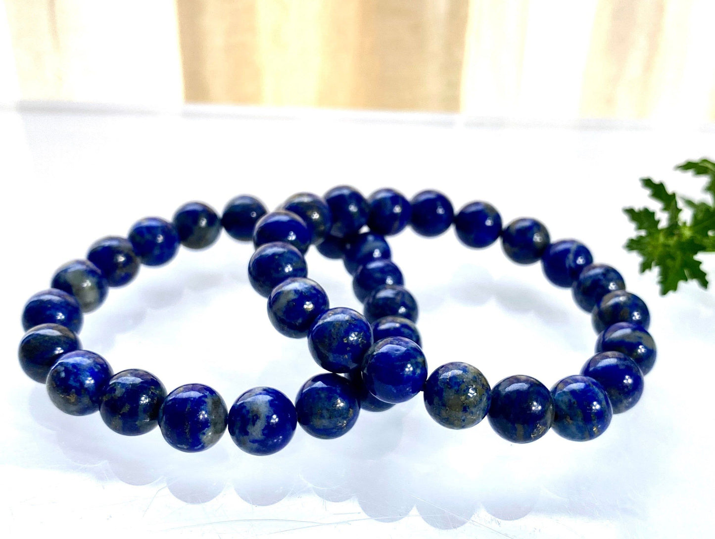 Wholesale 6 Pcs Natural Lapis Lazuli 10mm 7.5" Crystal Healing Stretch Bracelet