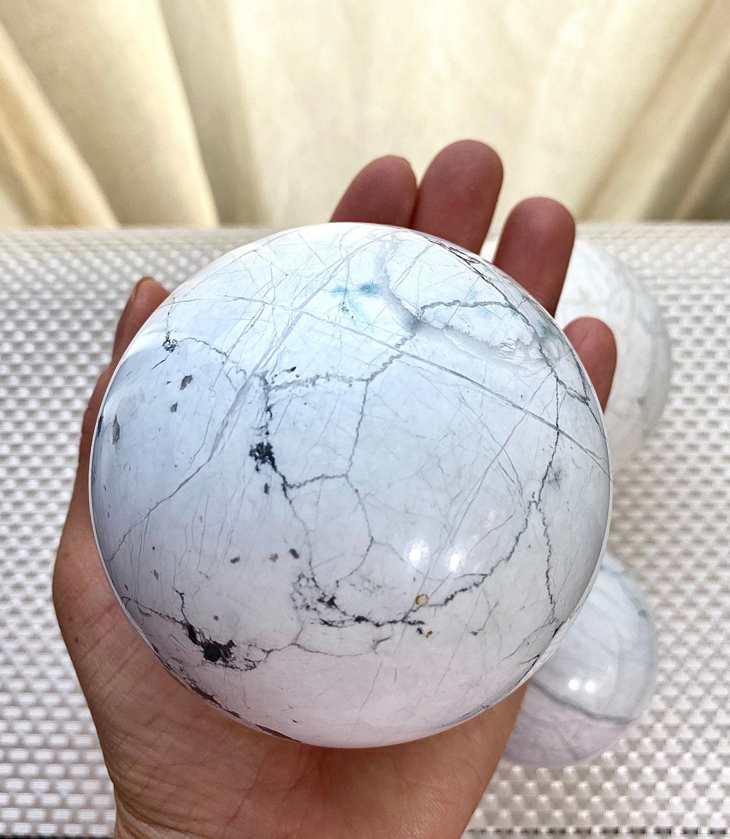 Wholesale Lot 3-5 Pcs Natural Howlite Sphere Crystal  Ball Nice Quality Healing