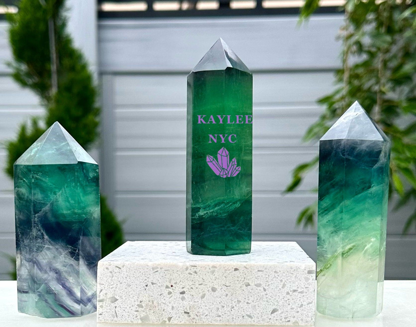 Wholesale Lot 2-3 PCs Natural Fluorite Obelisk Point Crystal Energy Tower