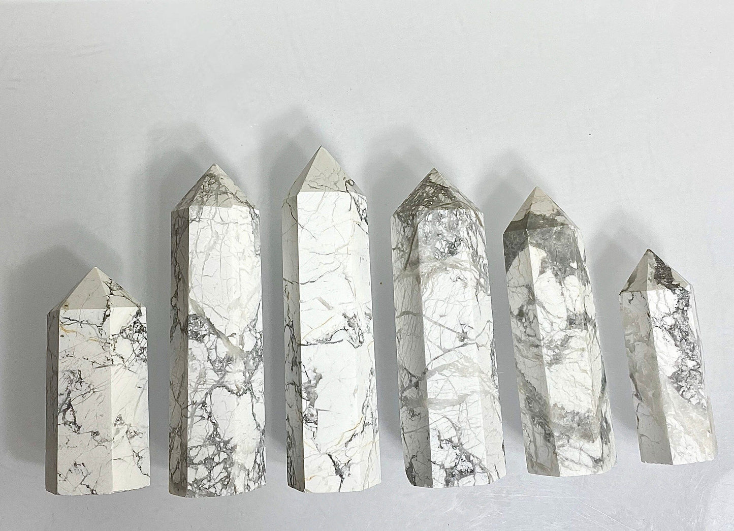 Wholesale Lot 1 Lb Natural Howlite Obelisk Point Crystal Natural Energy