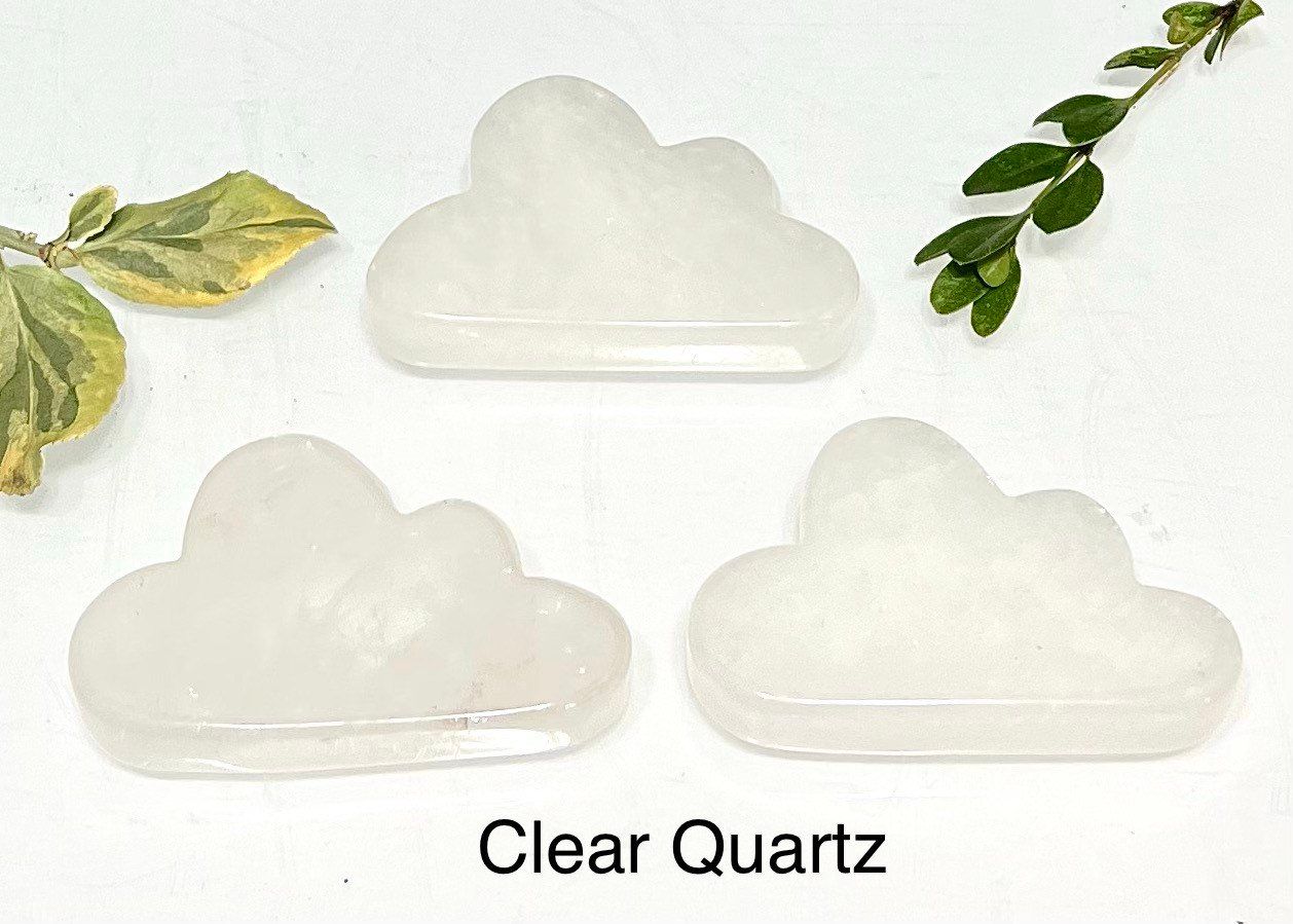 Wholesale lot 6 Pcs Mix Crystal Clouds Clear Quartz Fluorite Opalite